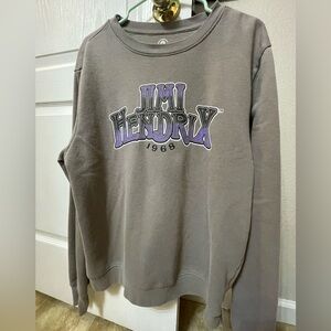 Jimi Hendrix Purple Graphic Crewneck Sweater